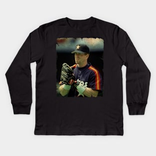 Jeff Bagwell in Houston Astros Kids Long Sleeve T-Shirt